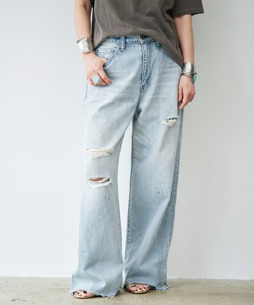 Johnbull（ジョンブル） ワイドパンツ ジーンズ デニム デニムパンツ 