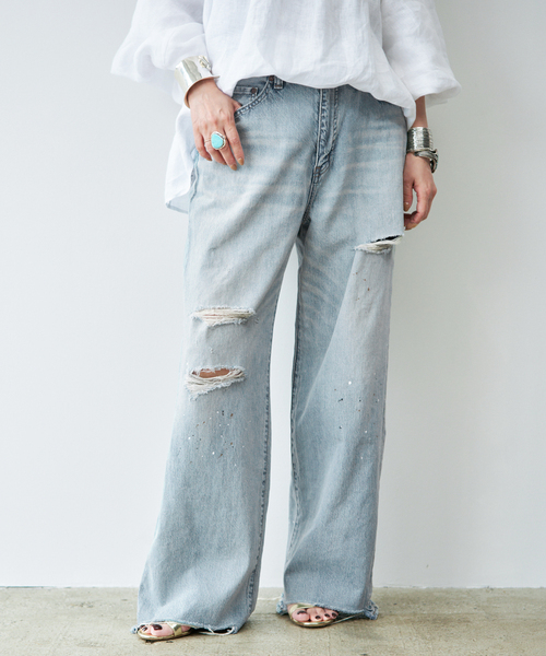 Johnbull（ジョンブル） ワイドパンツ ジーンズ デニム デニムパンツ