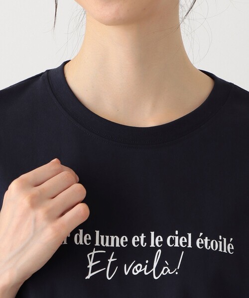 「Afternoon Tea」 半袖Tシャツ MEDIUM ネイビー レディース_画像6