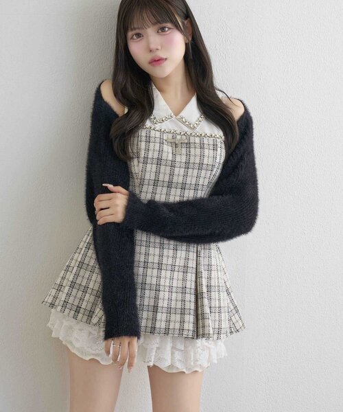 Belle Charme ブラウス シャツ 「Belle Charme」Jewel Peplum Tops