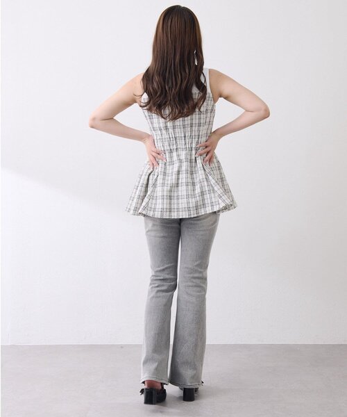 Belle Charme ブラウス シャツ 「Belle Charme」Jewel Peplum Tops