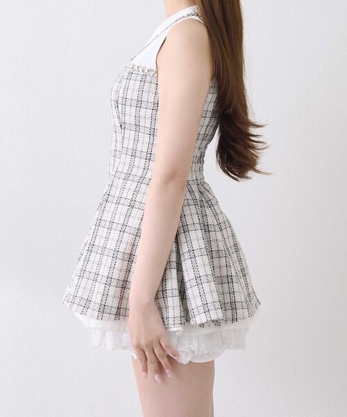 Belle Charme ブラウス シャツ 「Belle Charme」Jewel Peplum Tops