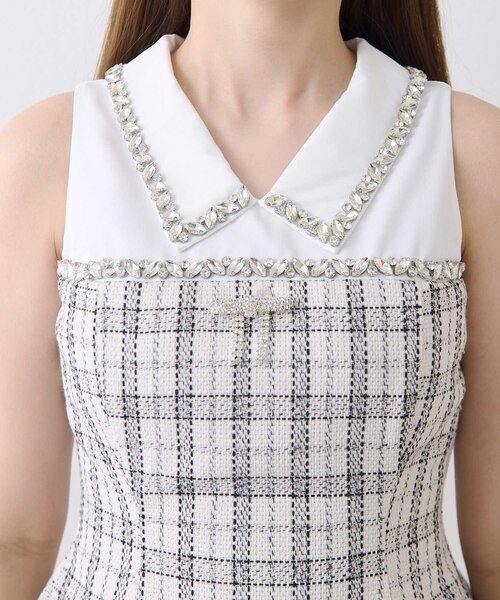 Belle Charme ブラウス シャツ 「Belle Charme」Jewel Peplum Tops