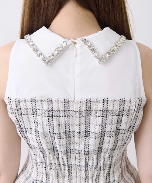 Belle Charme ブラウス シャツ 「Belle Charme」Jewel Peplum Tops