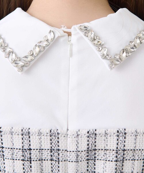 Belle Charme ブラウス シャツ 「Belle Charme」Jewel Peplum Tops