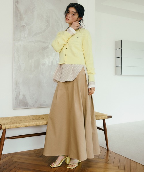「POLO BCS」 ロングスカート S ベージュ レディース_画像2