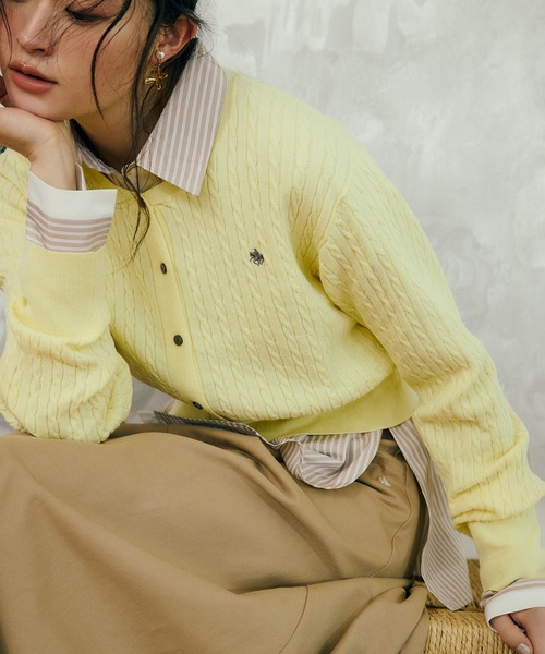 「POLO BCS」 ロングスカート S ベージュ レディース_画像3