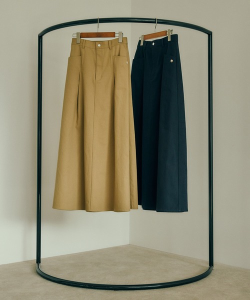 「POLO BCS」 ロングスカート S ベージュ レディース_画像8