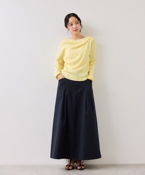 「POLO BCS」 ロングスカート S ベージュ レディース_画像9