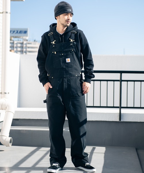 Carhartt（カーハート） オーバーオール 34inch ブラック メンズ
