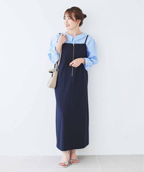 「le.coeur blanc」 長袖ブラウス 38 ブルー系その他2 レディース_画像5
