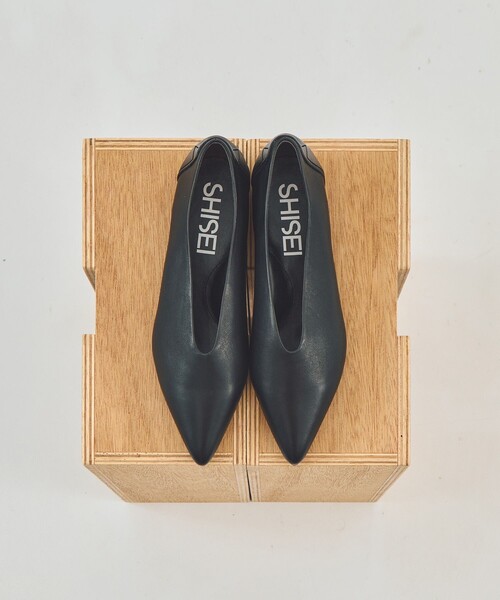 【新品未使用】SHISEI ポインテッドパンプス SHISEI（シーセイ） パンプス 「SHISEI/シーセイ」POINTED SLIT PUMPS