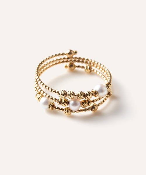 va vendome aoyama 指輪 リング K10イエローゴールド パール フリー