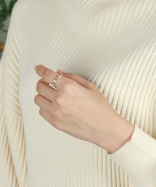 va vendome aoyama 指輪 リング K10イエローゴールド パール フリー