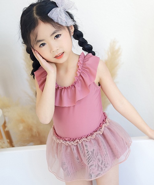 TeddyShop（テディショップ） 水着 キッズ水着 大きなフリルのチュール