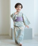 浴衣 キッズ浴衣3点セット 男の子 utata...の詳細画像1