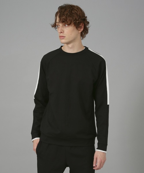 トレーナー スウェット 「NOIR/セットアップ対応」サイドラインプル