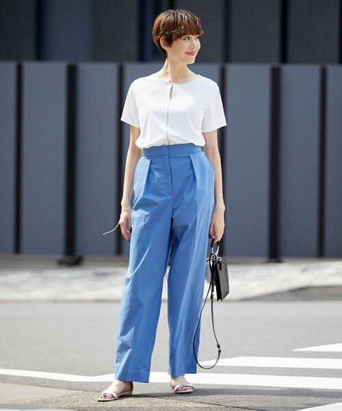 ICB ジレ　ワイドストレートパンツ　セットアップ　ウォッシャブル ICB ジレワイドストレートパンツセットアップウォッシャブル