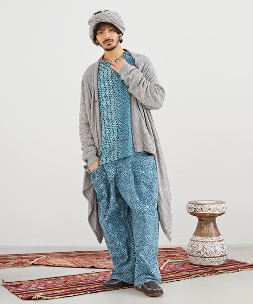 チャイハネ カーディガン 「チャイハネ」ペイズリー柄MEN'S