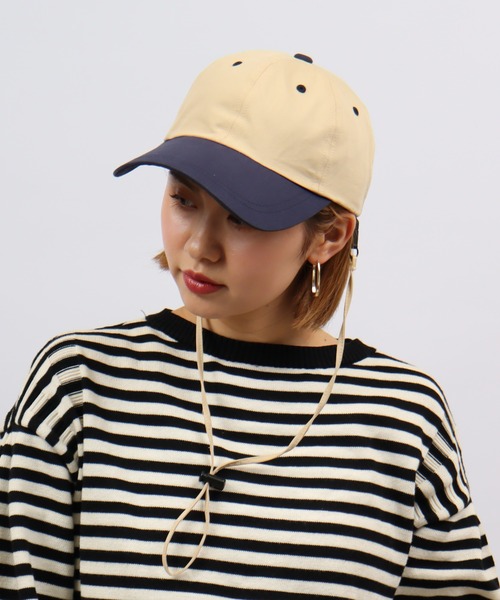 長めのツバが◎ 明るいカラーでウキウキ\tHermes\tDavis キャップ TESTIFY キャップ 帽子 ロングつば グッドロングビルキャップ