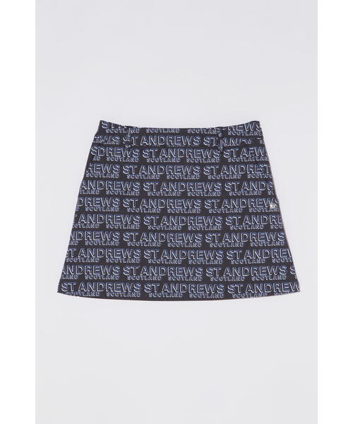 St ANDREWS スカート 「St ANDREWS」デジタルロゴプリントスカート