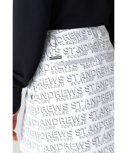 St ANDREWS スカート 「St ANDREWS」デジタルロゴプリント