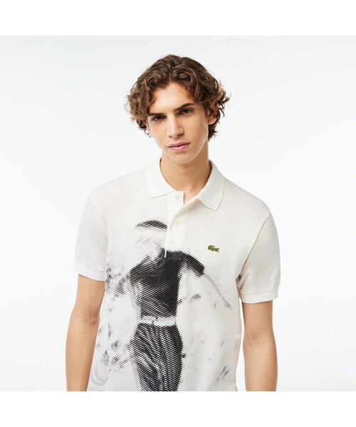 ラコステ ルネ・ラコステ フォトプリントポロシャツ サイズ5 LACOSTE（ラコステ） ポロシャツ ルネ・ラコステ フォトプリント