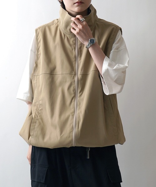 Confirm ベスト ジレ 25SS セットアップ対応 スタンドネック 裾