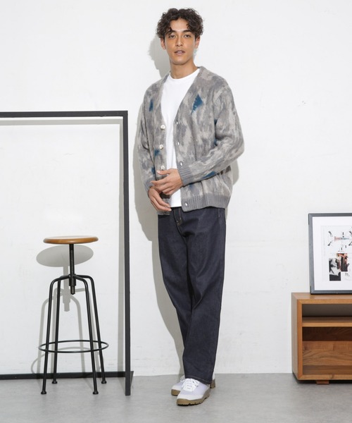 ☆ナノユニバース高級 総柄カーディガン☆日本製 ☆ナノユニバース高級 総柄カーディガン☆日本製