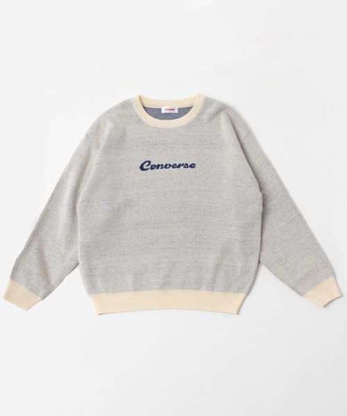 CONVERSE ニット セーター コンバース ジャガード スニーカー柄