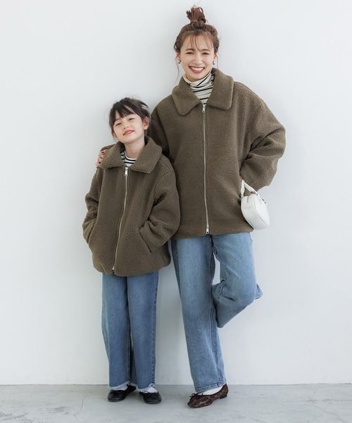 coca（コカ） ジャケット ブルゾン ステンカラーボアブルゾン