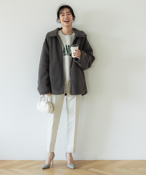 coca（コカ） ジャケット ブルゾン ステンカラーボアブルゾン