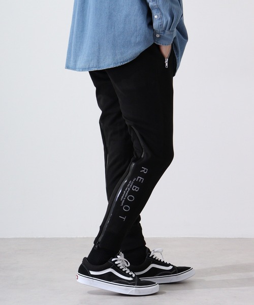 EVOLUTION パンツ Zip jogger pants / ジップ使いジョガーパンツ