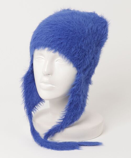 ニット帽 ニットキャップ 「HIKA」耳当て付きモヘア風ニットCAP