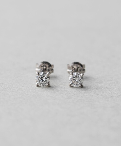 ピアス PT900 ダイヤモンド 0.3ct ピアス「ブライト」 レディースの画像