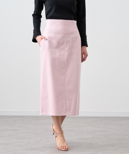 ANAYI（アナイ） デニムスカート デニムライクセミタイト スカート