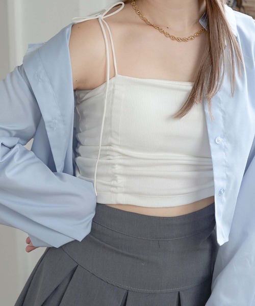 Ambre Neige キャミソール multi way drawstring camisole