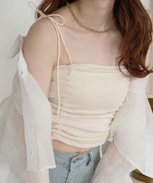 Ambre Neige キャミソール multi way drawstring camisole