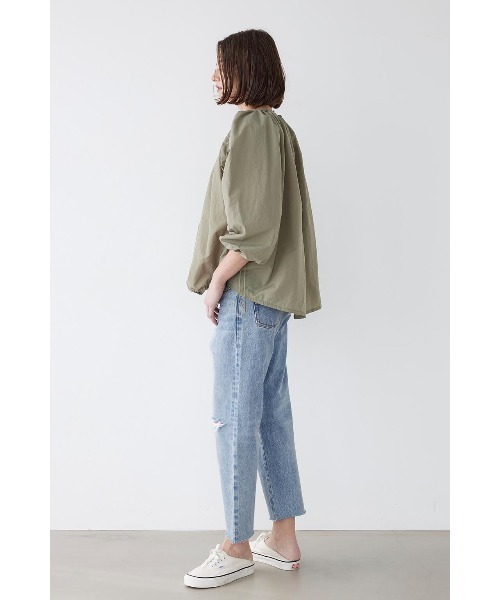 パンツ デニム ジーンズ レディース Cut Off Waist Straight Denim Pants /カットウエストデニムパンツ｜zozo｜13