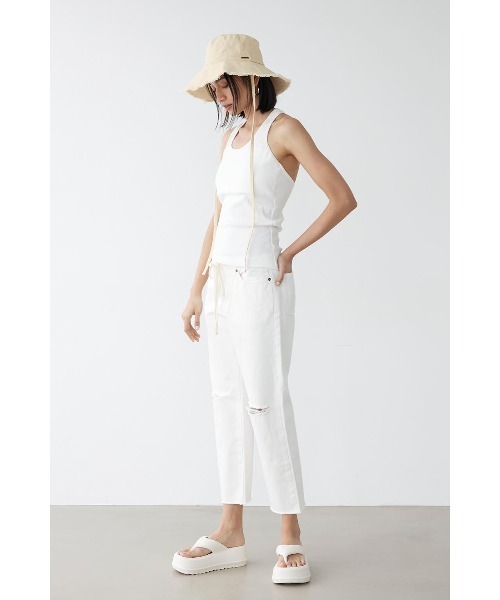 ALEXIA STAM ジーンズ デニム デニムパンツ Cut Off Waist