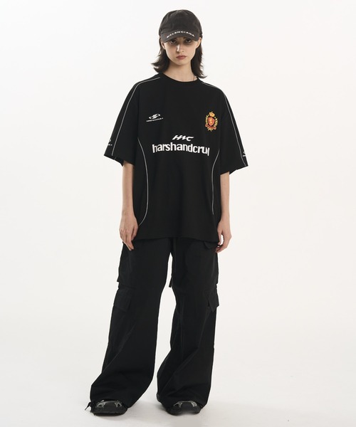 HARSH AND CRUEL tシャツ クルーネック半袖ゲームシャツ