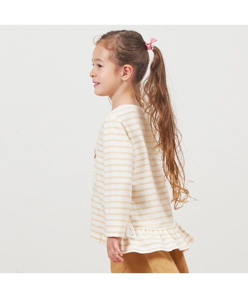KP tシャツ うさぎアップリケ長袖Tシャツ(80〜140) キッズ 子供服