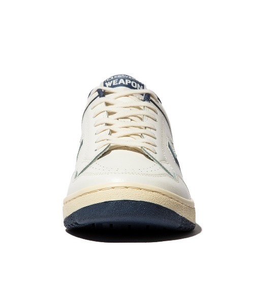 国内配送 CONVERSE WEAPON CC OX WHITE/NAVY CONVERSE WEAPON CC OX White/Navy Chevron & Star Japan