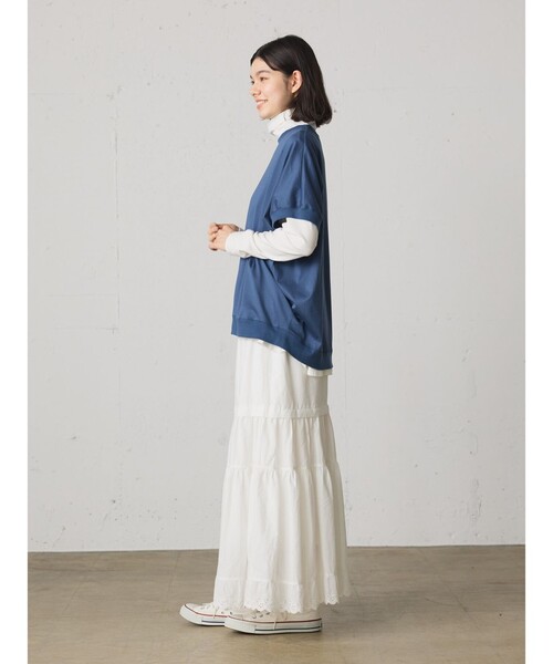MidiUmi / ミディウミ MidiUmi リネンコクーンプルオーバー セール】MidiUmi リネンコクーンプルオーバー（Tシャツ