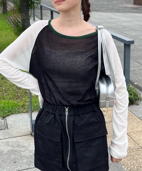 トップス Sheer Raglan Long T-shirts TODAYFUL(トゥデイフル) / Life's online store（ライフズ