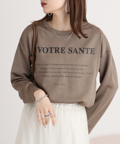 tシャツ BRODIAEA ダンボールニットロゴプルオーバー レディース tシャツ BRODIAEA ダンボールニットロゴプルオーバー レディース