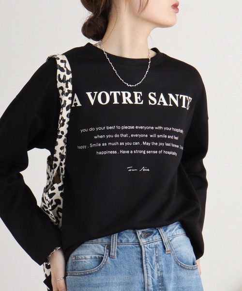 tシャツ BRODIAEA ダンボールニットロゴプルオーバー レディース tシャツ BRODIAEA ダンボールニットロゴプルオーバー レディース