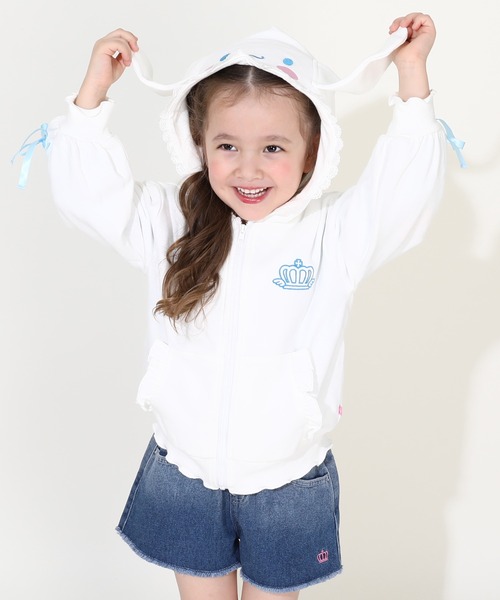 sanrio パーカー サンリオ なりきるフリルZIP 9795K キッズ 子供
