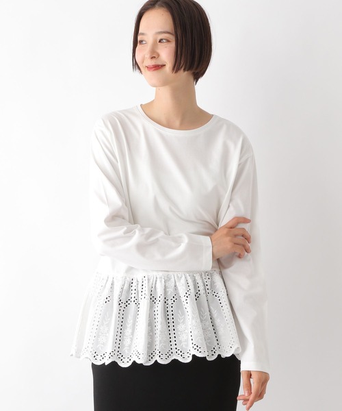 LEPSIM（レプシィム） tシャツ 裾アソート長袖レイヤード 147118