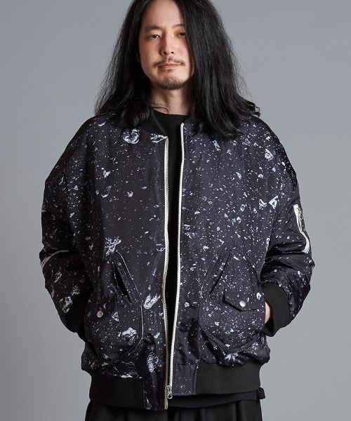 ノーアイディー　ma-1 70%OFF【NO ID.(ノーアイディー)】ZIPﾆｯﾄ MA-1BLZ MA-1